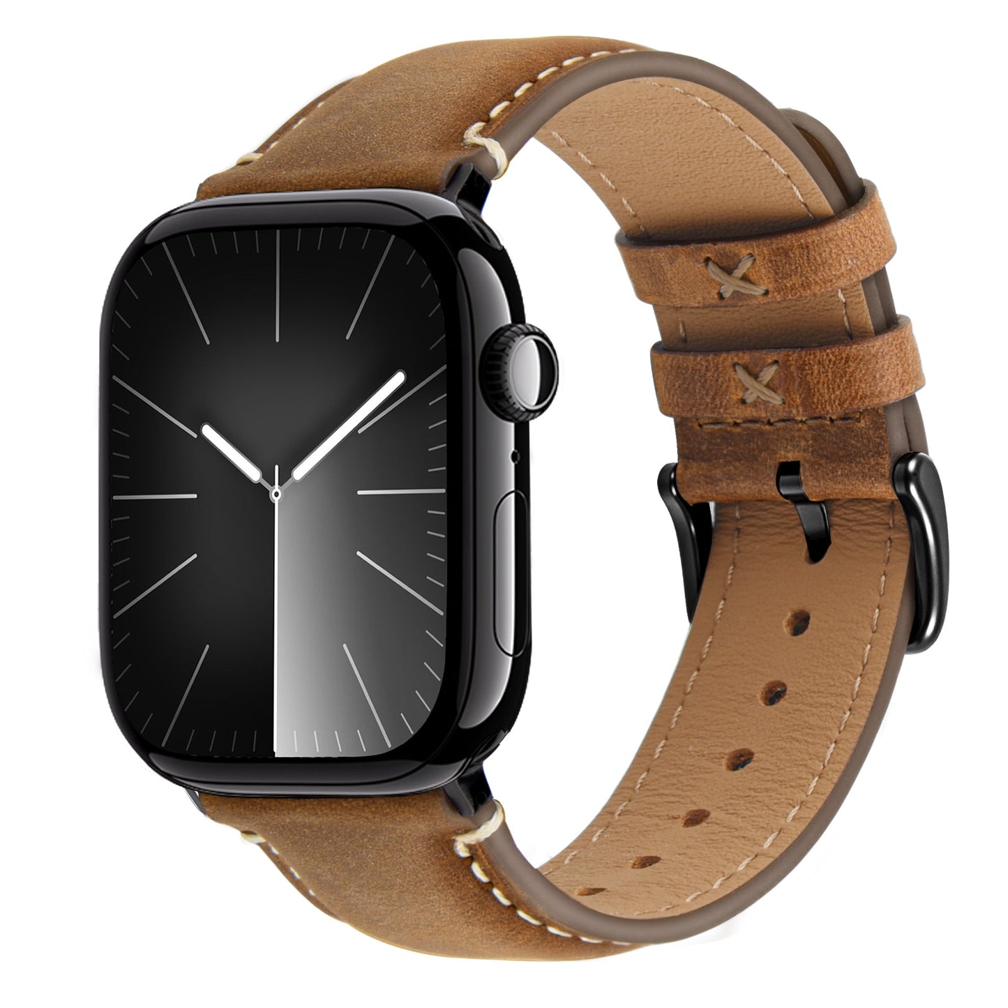 Wristitani Leather Band Compatible With Apple Watch Straps 49mm 46mm 45mm 44mm 42mm 41mm 40mm for Men, Genuine Leather Replacement Band for iWatch Ultra3/2/1 SE3/2/1 Series 11 10 9 8 7 6 5 4
