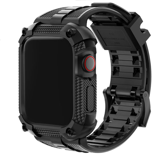 Wristitani Compatible with Apple Watch Band with Shockproof Rugged Case 40mm 41mm 42mm 44mm 45mm 46mm 49mm for iWatch Ultra3/2/1 Se3/2/1 Series 11/10/9/8/7/6/5/4, Durable TPU Sport Strap