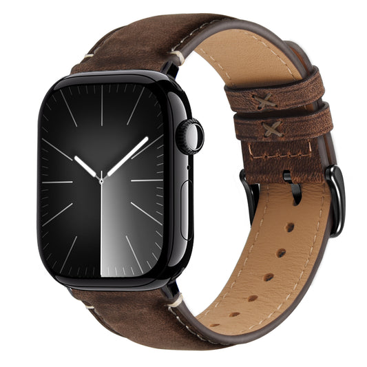 Wristitani Leather Band Compatible With Apple Watch Straps 49mm 46mm 45mm 44mm 42mm 41mm 40mm for Men, Genuine Leather Replacement Band for iWatch Ultra3/2/1 SE3/2/1 Series 11 10 9 8 7 6 5 4