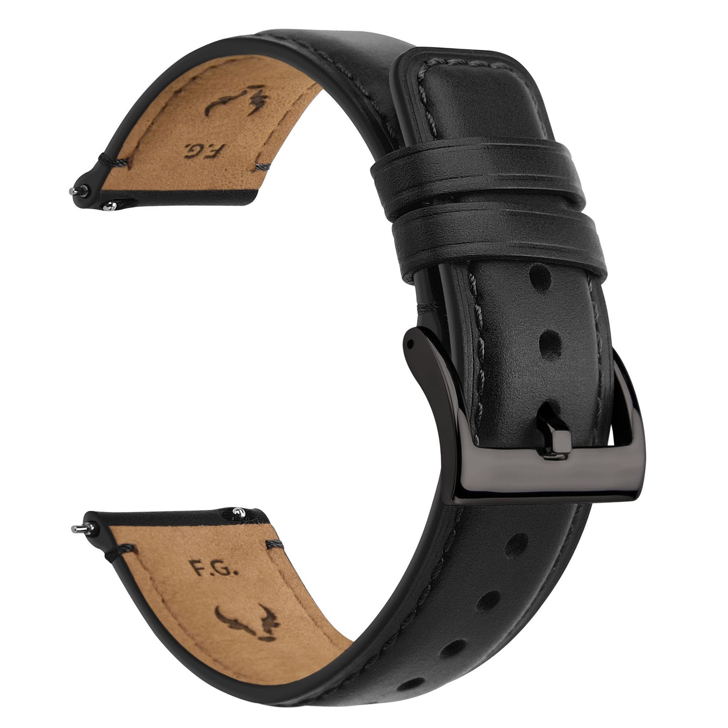 Fullmosa Watch Bands,18mm 19mm 20mm 21mm 22mm 24mm 26mm Quick Release Leather Watch Band Strap - Burnished Leather Watch Band Vintage Wristband for Men and Women