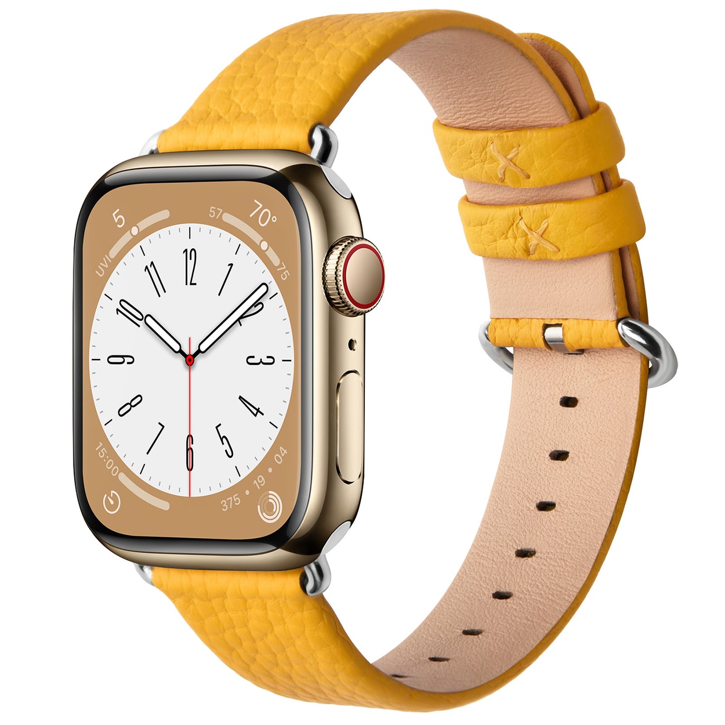 Leather  Watch Band Compatible with Apple Watch Band 49/46/45/44/42/41/40, iWatch Band for Series ultra3/2/1 SE3/2/1 11/10/9/8/7/6//5/4/3 for Men Women