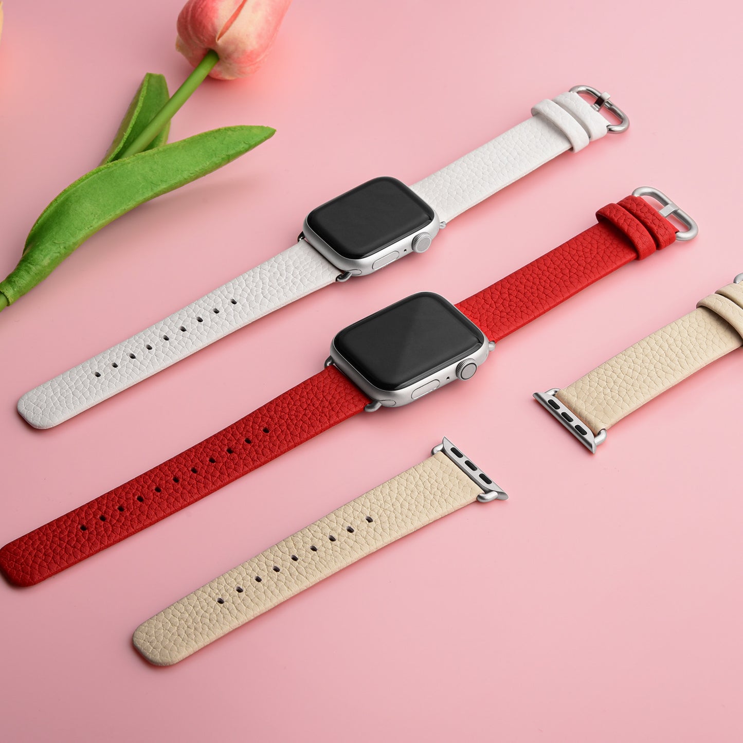 Leather  Watch Band Compatible with Apple Watch Band 49/46/45/44/42/41/40, iWatch Band for Series ultra3/2/1 SE3/2/1 11/10/9/8/7/6//5/4/3 for Men Women