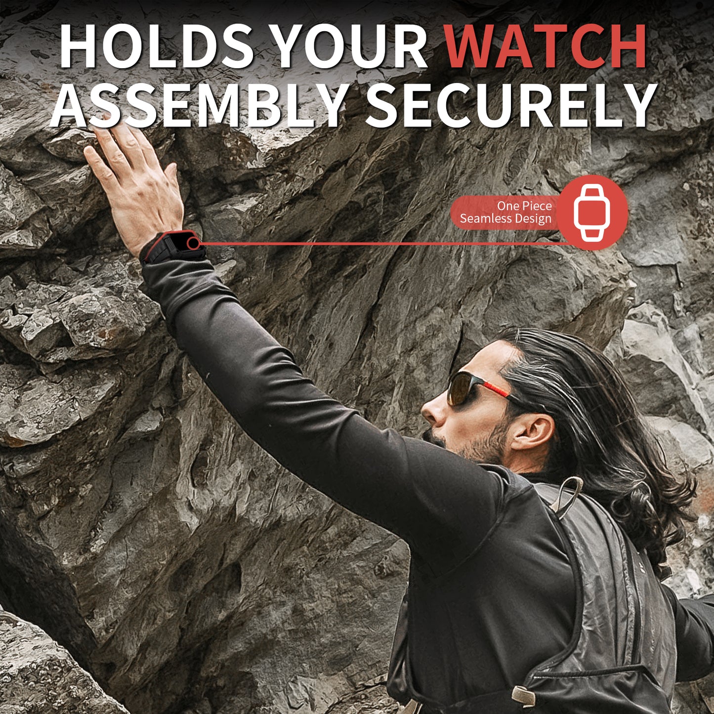 Wristitani Compatible with Apple Watch Band with Shockproof Rugged Case 40mm 41mm 42mm 44mm 45mm 46mm 49mm for iWatch Ultra3/2/1 Se3/2/1 Series 11/10/9/8/7/6/5/4, Durable TPU Sport Strap