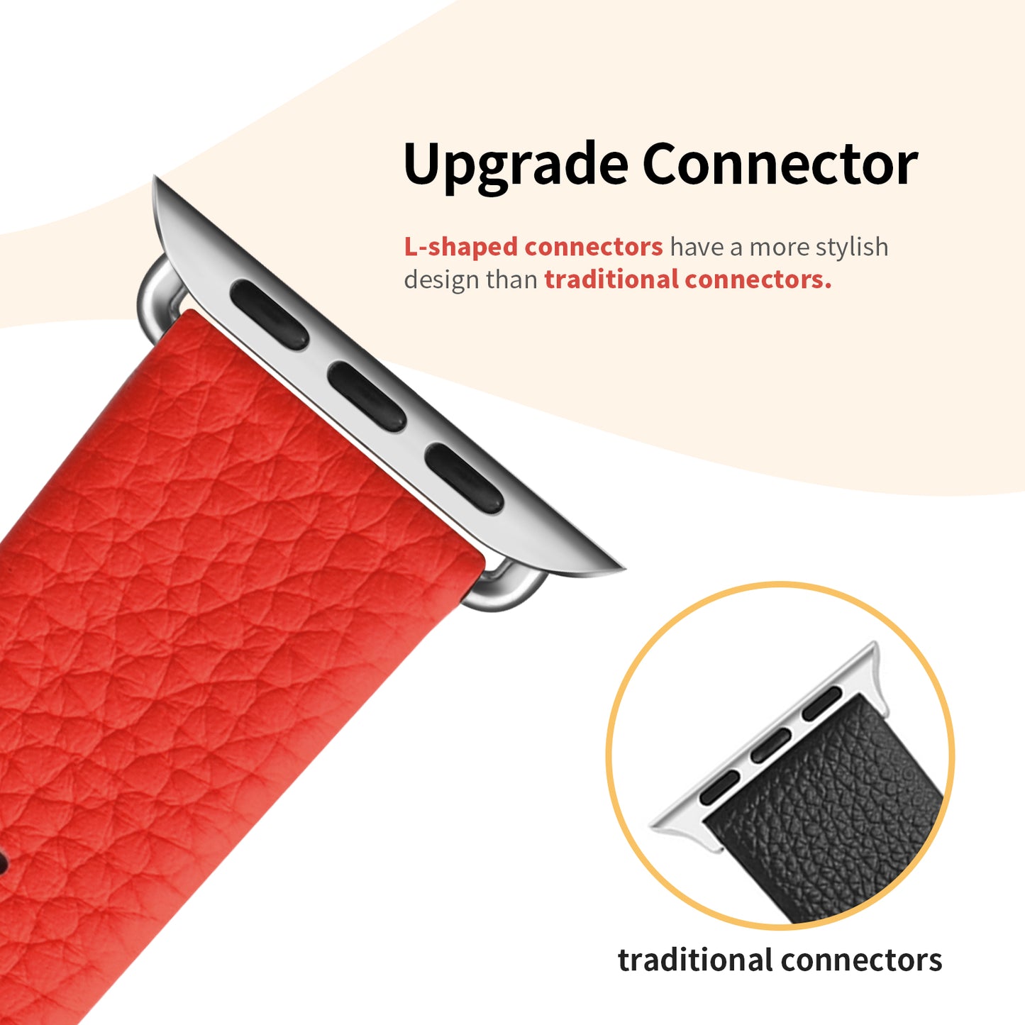 Leather  Watch Band Compatible with Apple Watch Band 49/46/45/44/42/41/40, iWatch Band for Series ultra3/2/1 SE3/2/1 11/10/9/8/7/6//5/4/3 for Men Women