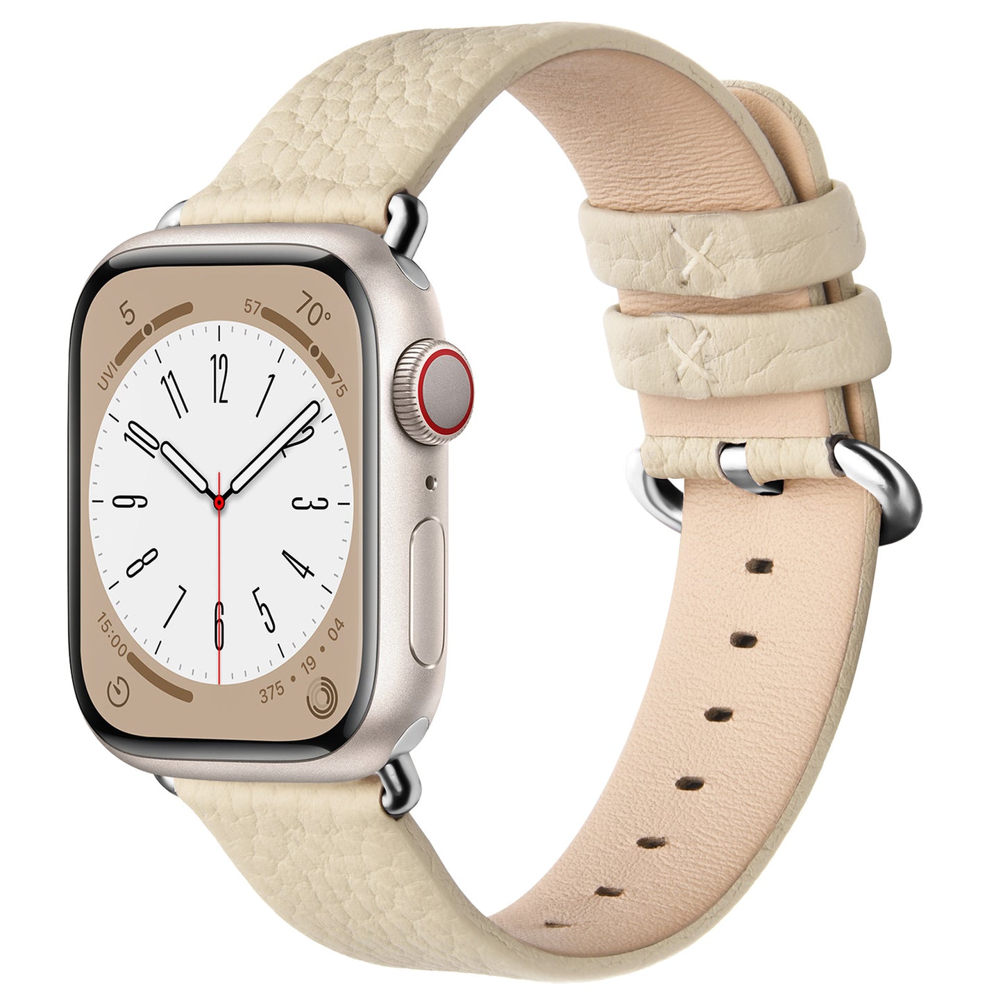 Leather  Watch Band Compatible with Apple Watch Band 49/46/45/44/42/41/40, iWatch Band for Series ultra3/2/1 SE3/2/1 11/10/9/8/7/6//5/4/3 for Men Women