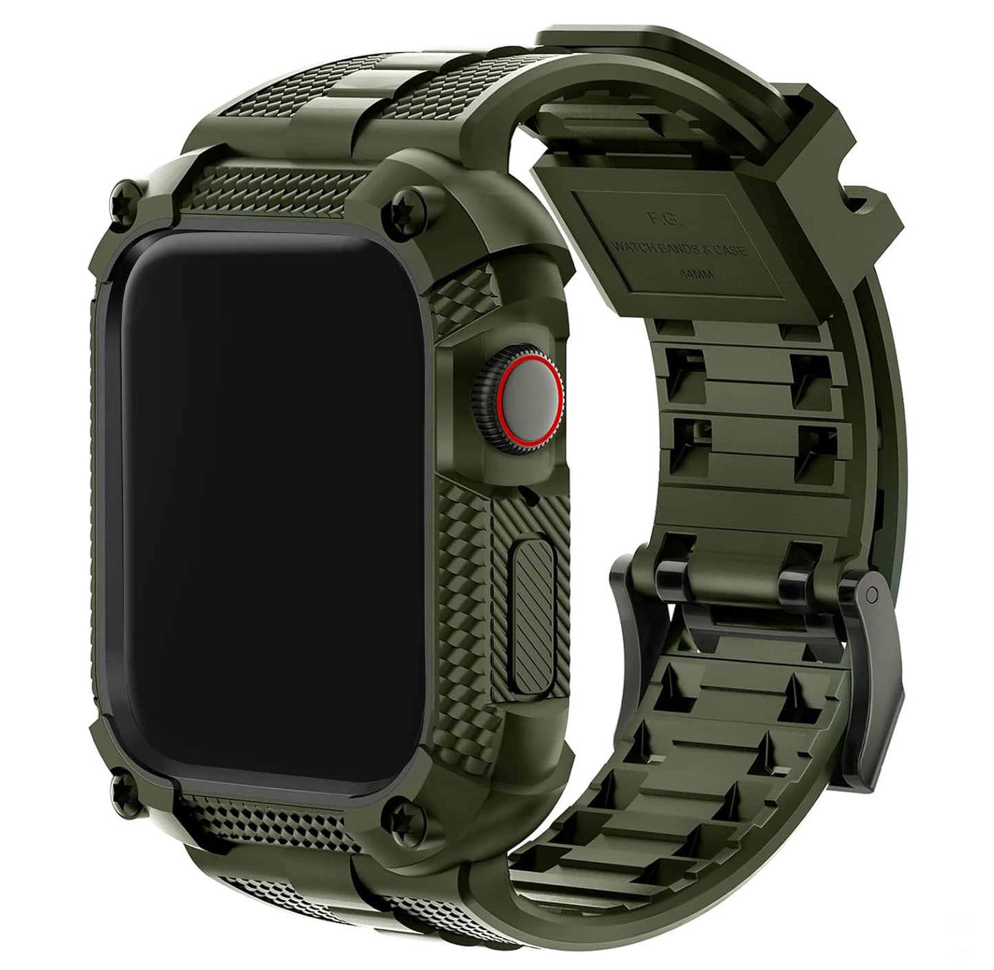 Wristitani Compatible with Apple Watch Band with Shockproof Rugged Case 40mm 41mm 42mm 44mm 45mm 46mm 49mm for iWatch Ultra3/2/1 Se3/2/1 Series 11/10/9/8/7/6/5/4, Durable TPU Sport Strap